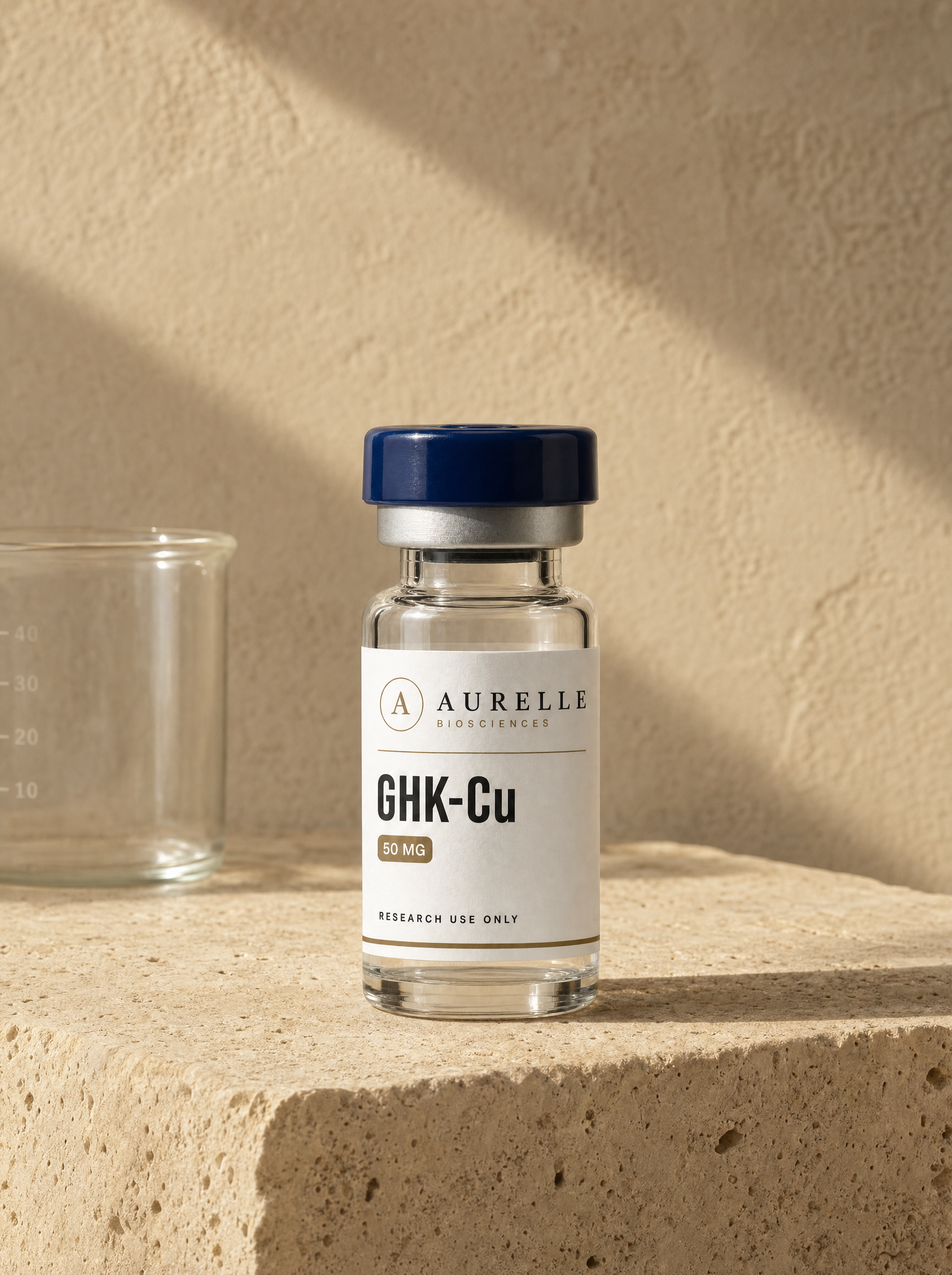 Labeled vials arranged in quiet, even rows